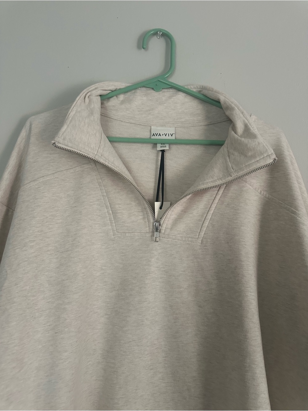 Ava & Viv Light Beige Pullover Hoodie